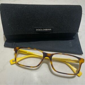 Dolce & Gabbana tortoise and yellow glasses DD1244